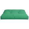 vidaXL Pallet Cushion Green 80x80x12 cm Fabric