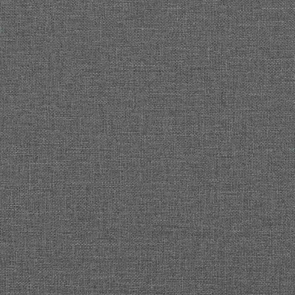 vidaXL Bed Frame without Mattress Dark Grey California King Fabric