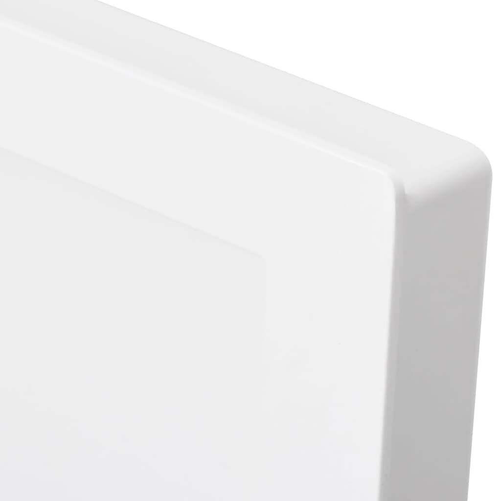 vidaXL Shower Niche with 3 Compartments High Gloss White 41x99x9 cm