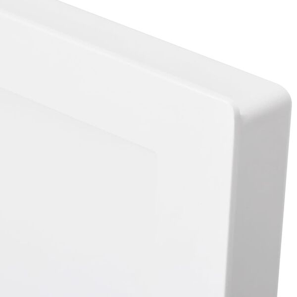 vidaXL Shower Niche with 3 Compartments High Gloss White 41x99x9 cm