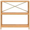 vidaXL 3-Tier Shelf 80x30x78 cm Solid Wood Oak