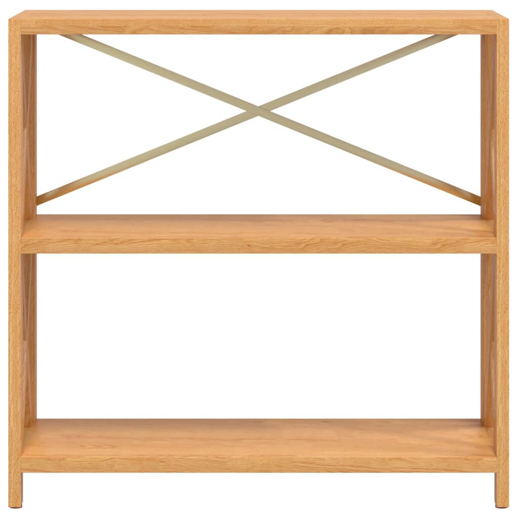 vidaXL 3-Tier Shelf 80x30x78 cm Solid Wood Oak