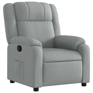 vidaXL Recliner Chair Light Grey Fabric