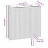 vidaXL Garden Raised Bed with 4 Pots Poly Rattan Brown