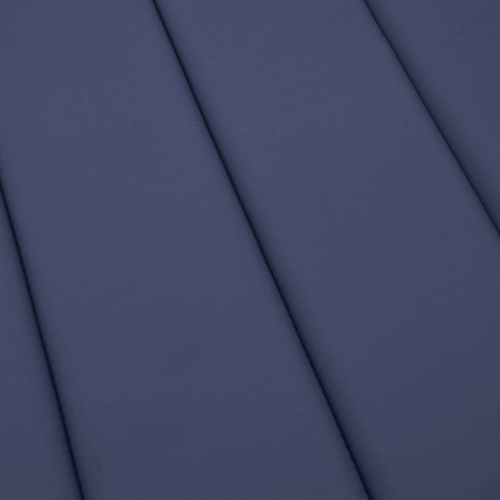 vidaXL Sun Lounger Cushion Navy Blue Oxford Fabric