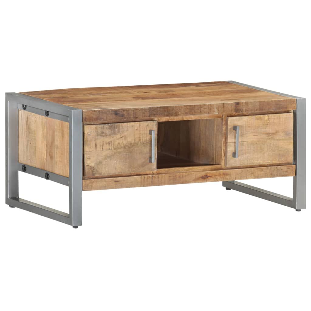 vidaXL Coffee Table 95x50x40 cm Rough Mango Wood