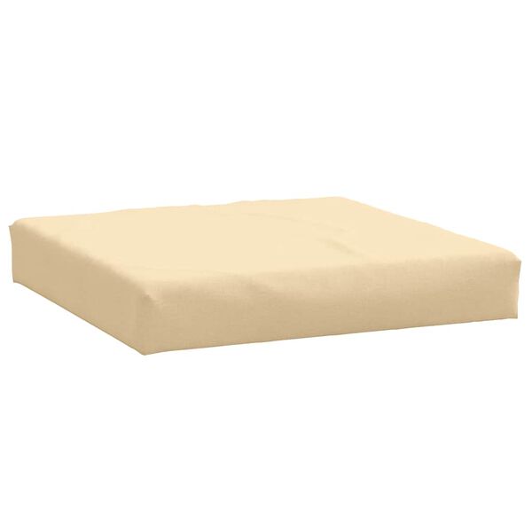 vidaXL Pallet Cushion Melange Beige 60x60x9.5 cm Fabric