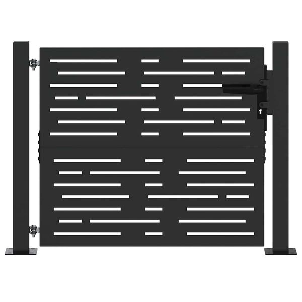 vidaXL Garden Gate 100x100 cm Corten Steel Square Design