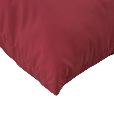 vidaXL Pallet Cushions 2 pcs Wine Red Oxford Fabric