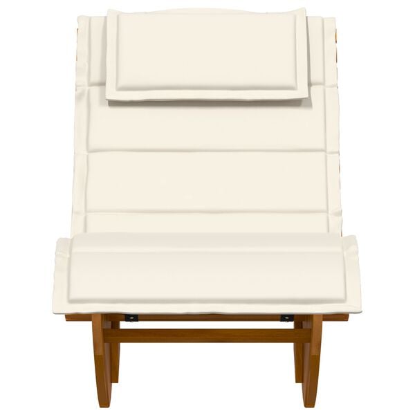 vidaXL Rocking Sun Loungers with Cushions 2 pcs Solid Wood Acacia