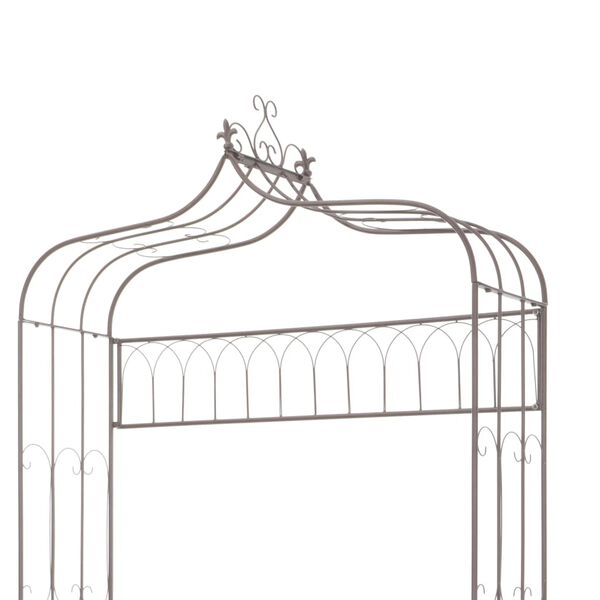 vidaXL Garden Bench 122 cm Iron Antique Brown