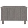 vidaXL Coffee Table HAMAR Light Grey 100x55x35 cm Solid Wood Pine