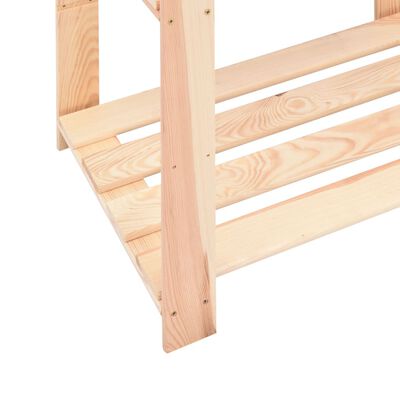 vidaXL 5-Tier Storage Rack 80x38x170 cm Solid Pinewood 250 kg