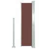 vidaXL Retractable Side Awning 120 x 300 cm Brown