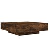 vidaXL Coffee Table Smoked Oak 100x100x31 cm Engineered Wood