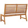 vidaXL Garden Bench 114.5 cm with Cream Cushion Solid Acacia Wood