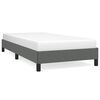 vidaXL Bed Frame without Mattress Dark Grey 100x190 cm Twin Fabric