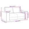 vidaXL 2 Piece Sofa Set with Cushions Dark Grey Velvet