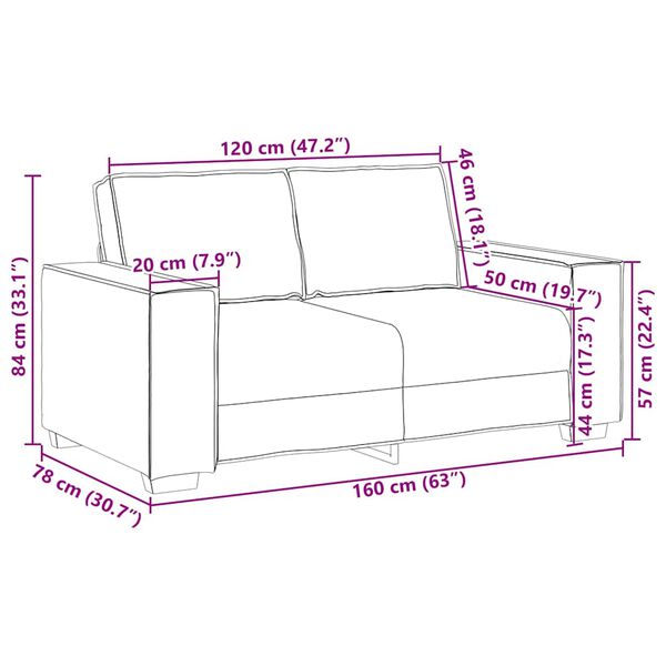 vidaXL 2 Piece Sofa Set with Cushions Dark Grey Velvet