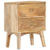 vidaXL Bedside Cabinet 40x35x55 cm Solid Mango Wood