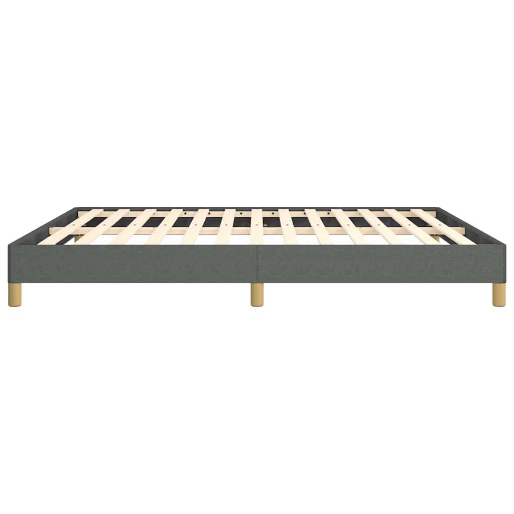 vidaXL Bed Frame without Mattress Dark Grey California King Fabric