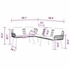 vidaXL Sofa with Cushion Grey x x Metal
