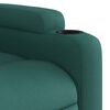 vidaXL Massage Recliner Chair Dark Green Fabric