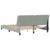 vidaXL Bed Frame without Mattress Light Grey 152x203 cm Queen Velvet