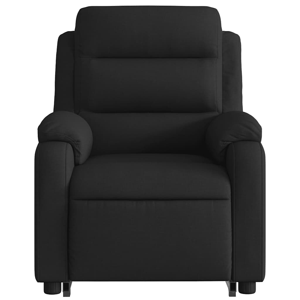 vidaXL Stand up Massage Recliner Chair Black Fabric