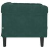 vidaXL Sofa Chair Dark Green Velvet