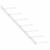 vidaXL Wall-mounted Wine Rack for 7 Bottles White Metal