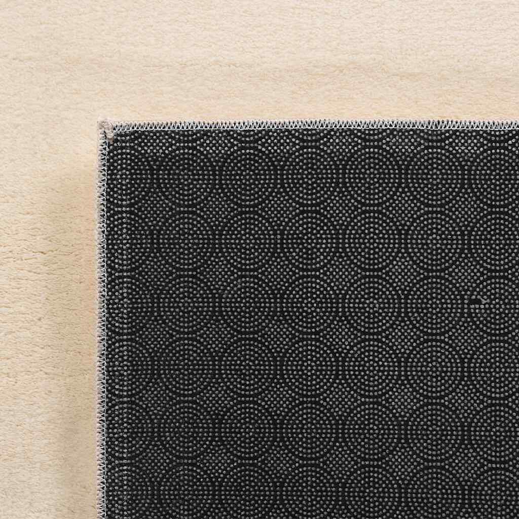 vidaXL Washable Rug Soft Shaggy Beige 160x230 cm Anti Slip