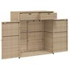 vidaXL Garden Storage Cabinet Grey 105x55x113 cm Poly Rattan