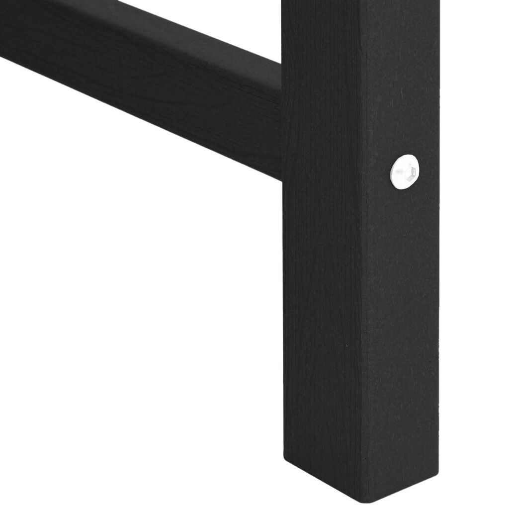 vidaXL Garden Dining Chairs 4 pcs Black 65,5x55,5x88 cm HDPE
