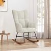 vidaXL Rocking Chair Cream White Velvet