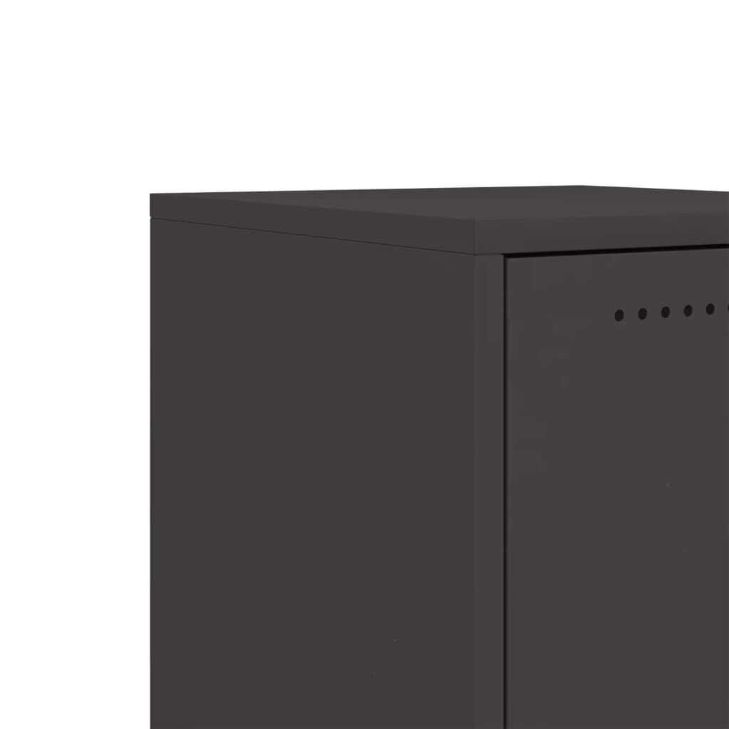 vidaXL Sideboard Black 36x39x72 cm Steel