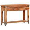 vidaXL Console Table 110x34x74 cm Solid Wood Acacia