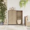 vidaXL Storage Cabinet with Storage Beige 100 x 36 x 102 cm Rattan