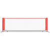 vidaXL Tennis Net Black and Red 300x100x87 cm Polyester