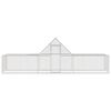 vidaXL Chicken Coop 6x2x2 m Galvanised Steel