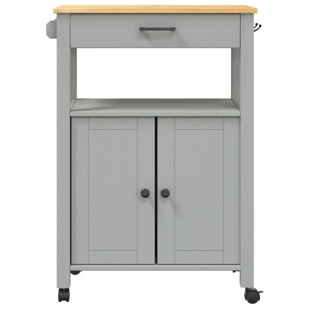 vidaXL Kitchen Trolley MONZA 60x40x90 cm Solid Wood Pine