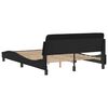 vidaXL Bed Frame "Dover" Black 137x190 cm Double Faux Leather