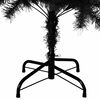 vidaXL Artificial Christmas Tree with Stand Black 150 cm PVC