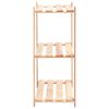 vidaXL 3-Tier Storage Rack 60x38x90 cm Solid Pinewood 150 kg