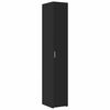 vidaXL Slim Storage Cabinet Black 30x42.5x225 cm Engineered Wood