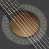 vidaXL 8 Piece Classical Guitar Beginner Set Black 1/2 34"