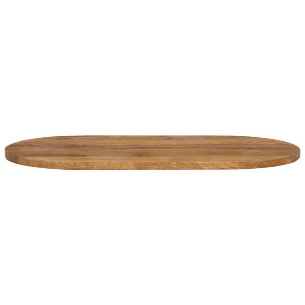 vidaXL Table Top 80x40x2.5 cm Oval Solid Wood Mango