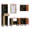 vidaXL 5 Piece Bathroom Furniture Set Solid Wood Reclaimed
