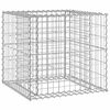vidaXL Garden Bench with Gabion Basket Solid Wood Pine