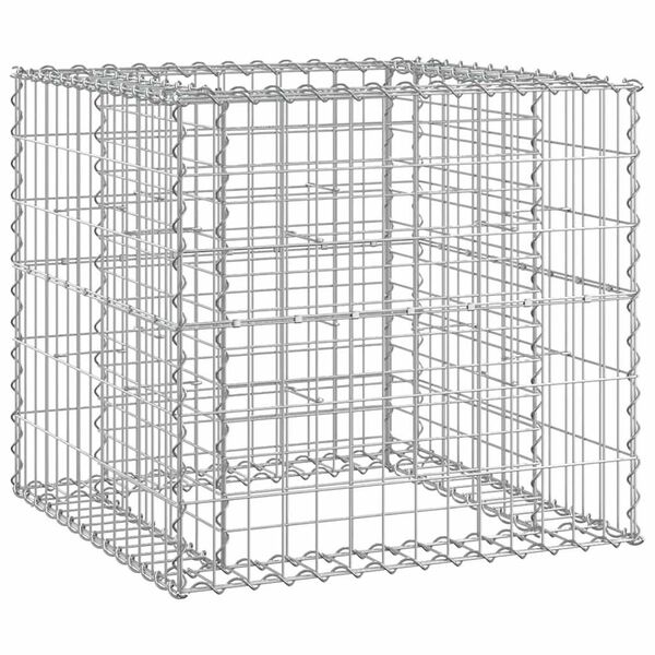 vidaXL Garden Bench with Gabion Basket Solid Wood Pine